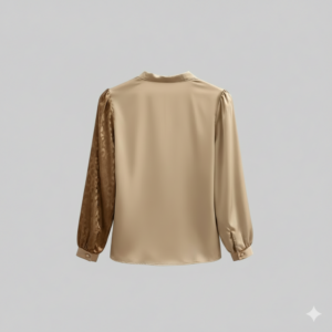 Blusa Elegante de Satén para Mujer – Manga Larga | Moodana - Imagen 3