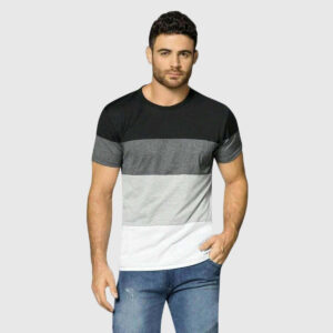 Polo Moodana Degrade Negro Manga Corta