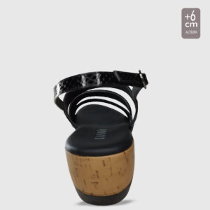 Sandalia Almendra Negro T35 - Imagen 6