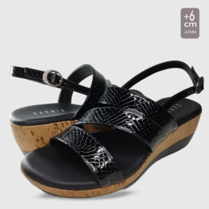 Sandalia Almendra Negro T35 - Imagen 4