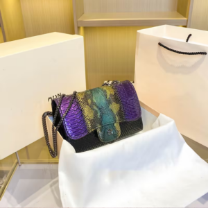 Bolso de hombro con diseño de piel de Serpiente